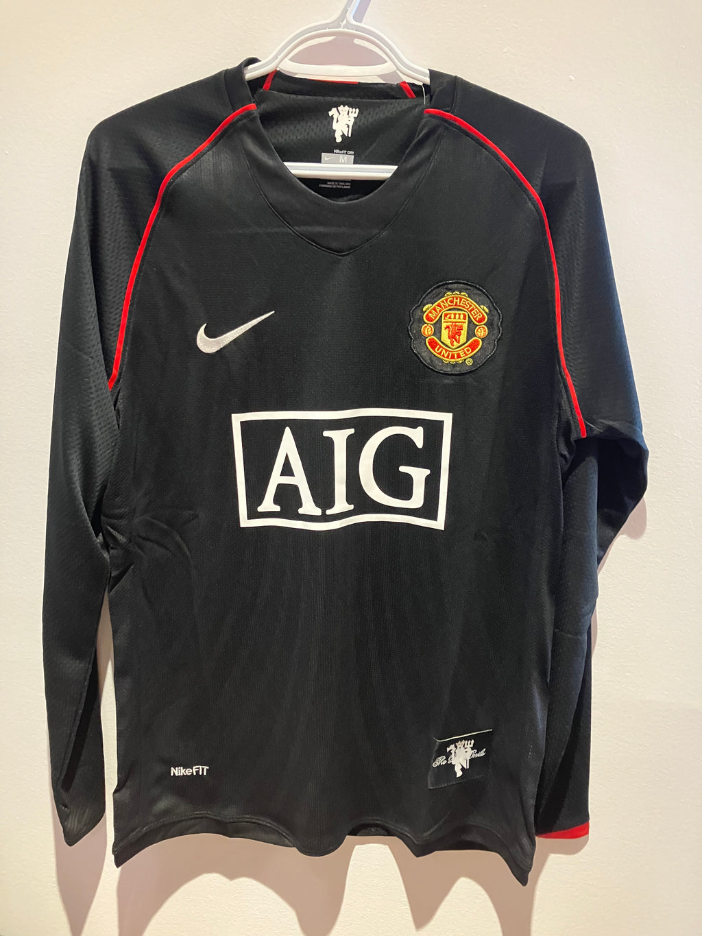 Manchester United 2007/2008 away retro shirt long sleeve