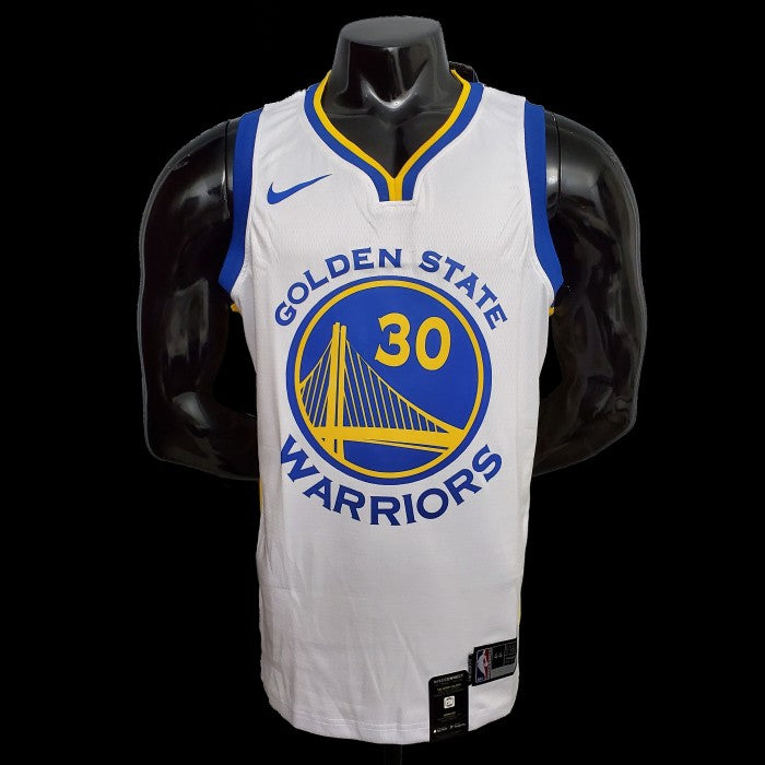 Golden State Warriors NBA Shirt V-Neck White Curry 30
