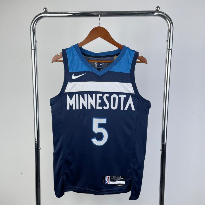 Minnesota Timberwolves NBA shirt 2023 season away Blue EDWARDS 5