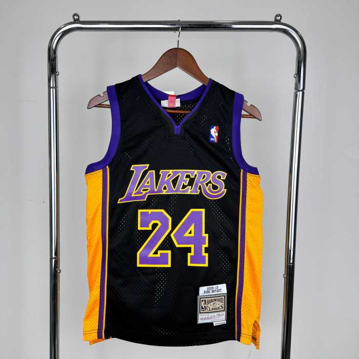 Lakers NBA MN jersey 09/10 season shirt Black Bryant 24
