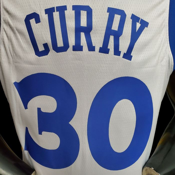 Golden State Warriors NBA Shirt V-Neck White Curry 30