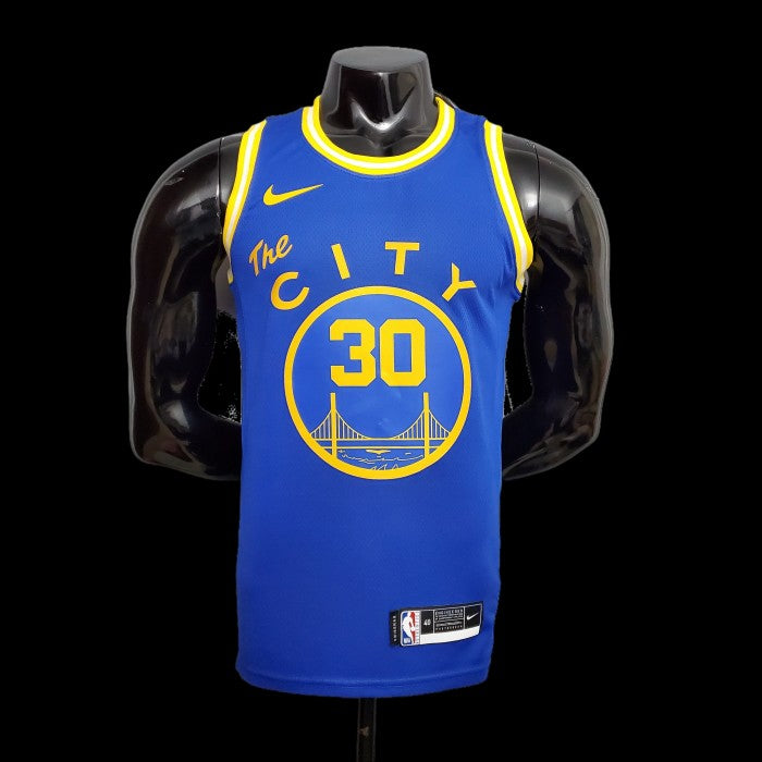 Golden State Warriors NBA Shirt Motor cycle Blue Curry 30