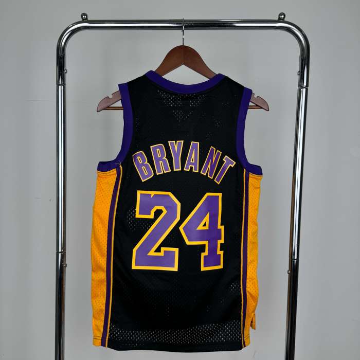 Lakers NBA MN jersey 09/10 season shirt Black Bryant 24