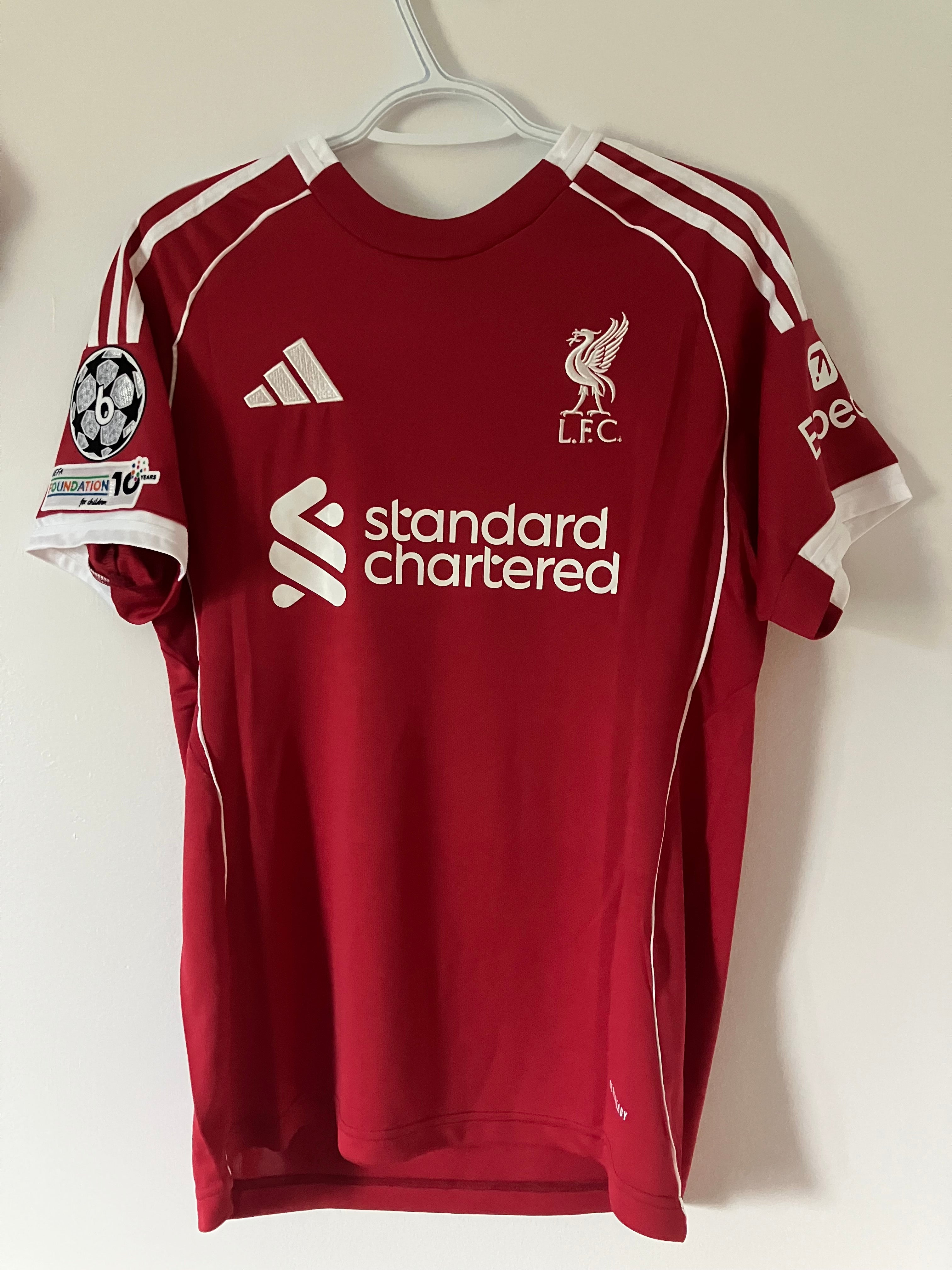 Liverpool 2025/2026 home shirt