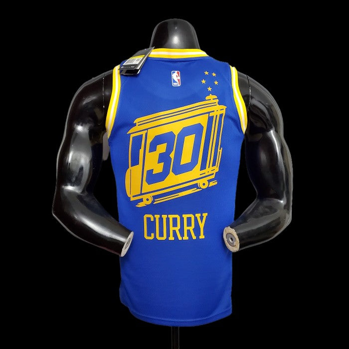 Golden State Warriors NBA Shirt Motor cycle Blue Curry 30