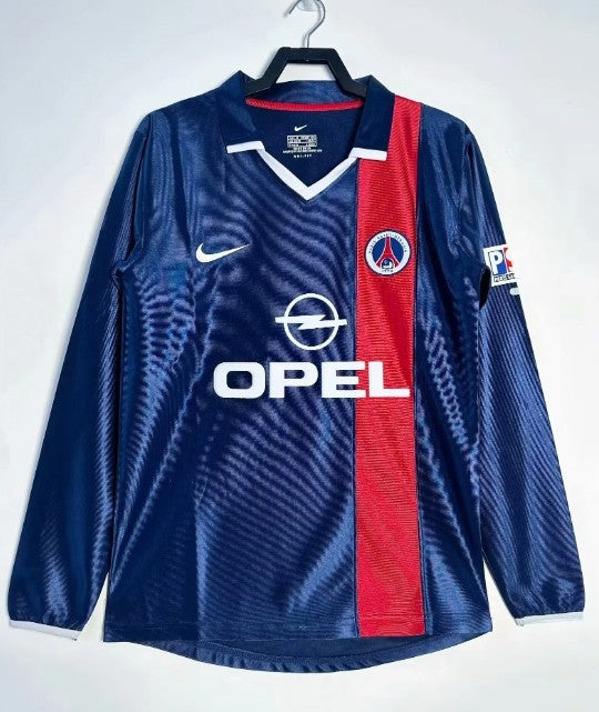 Paris Saint-Germain PSG 2001/2002 home retro shirt long-sleeve