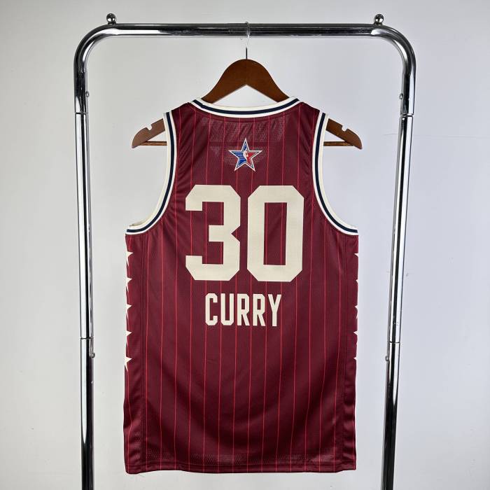 ALL-Star 2024 NBA Shirt RED Curry 30