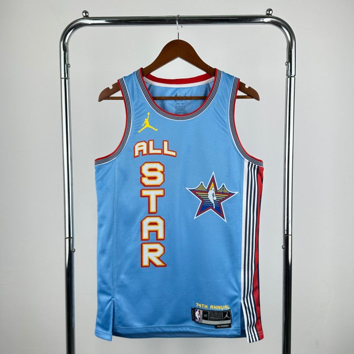ALL-Star 2025 NBA Shirt Light blue CURRY 30