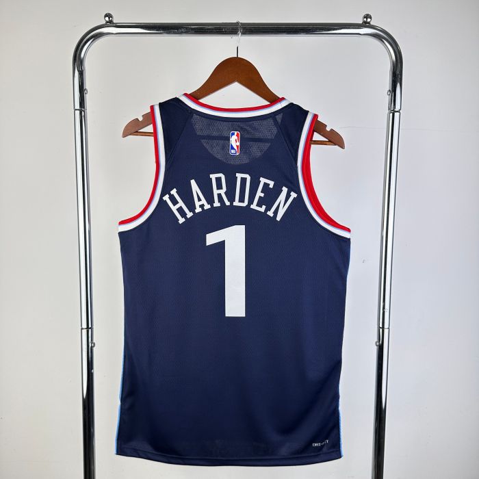 LA Clippers NBA Shirt 2025 Season Blue HARDEN 1