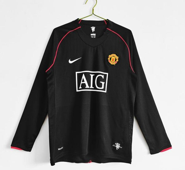 Manchester United 2007/2008 away retro shirt long sleeve