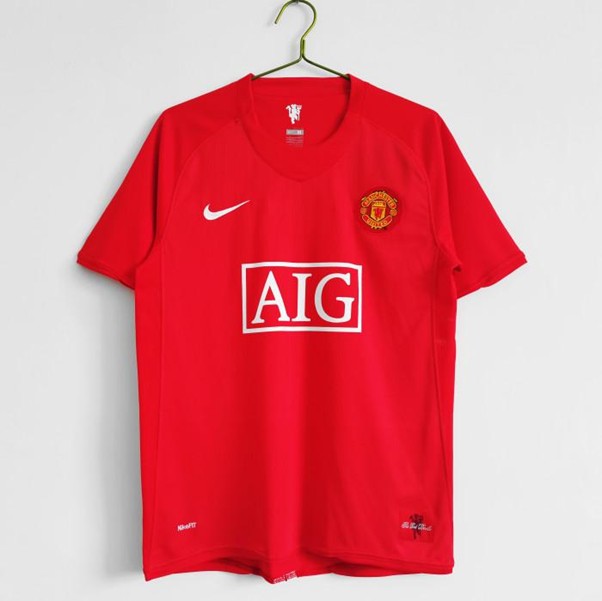 Manchester United 2007/2008 home retro shirt